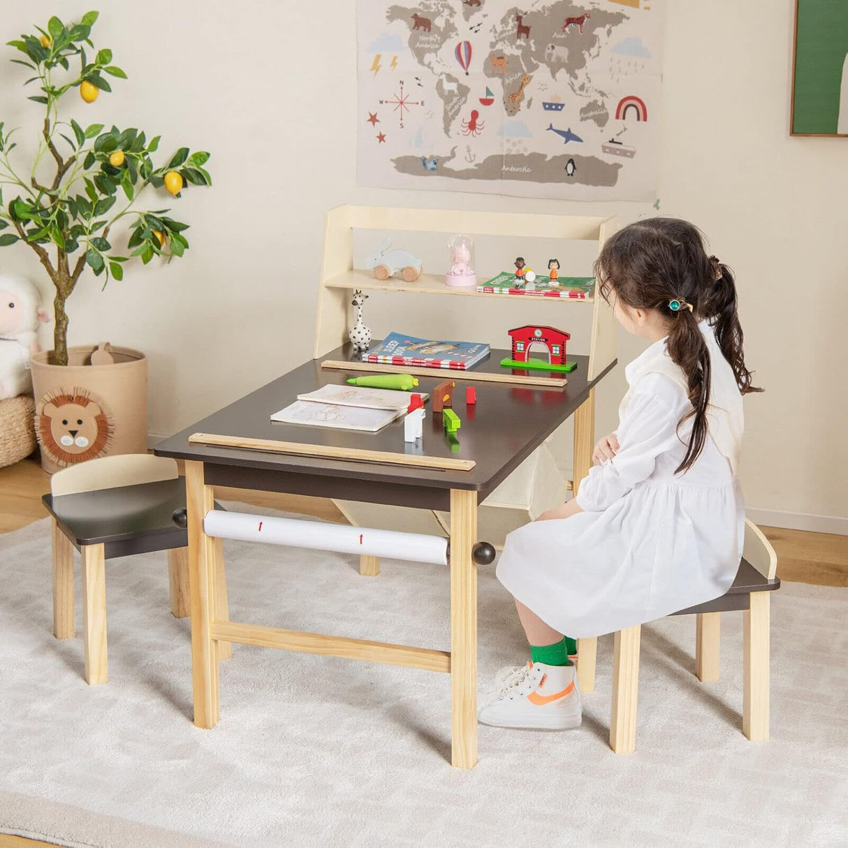 Juego de mesa y silla de arte para niños centro de pintura