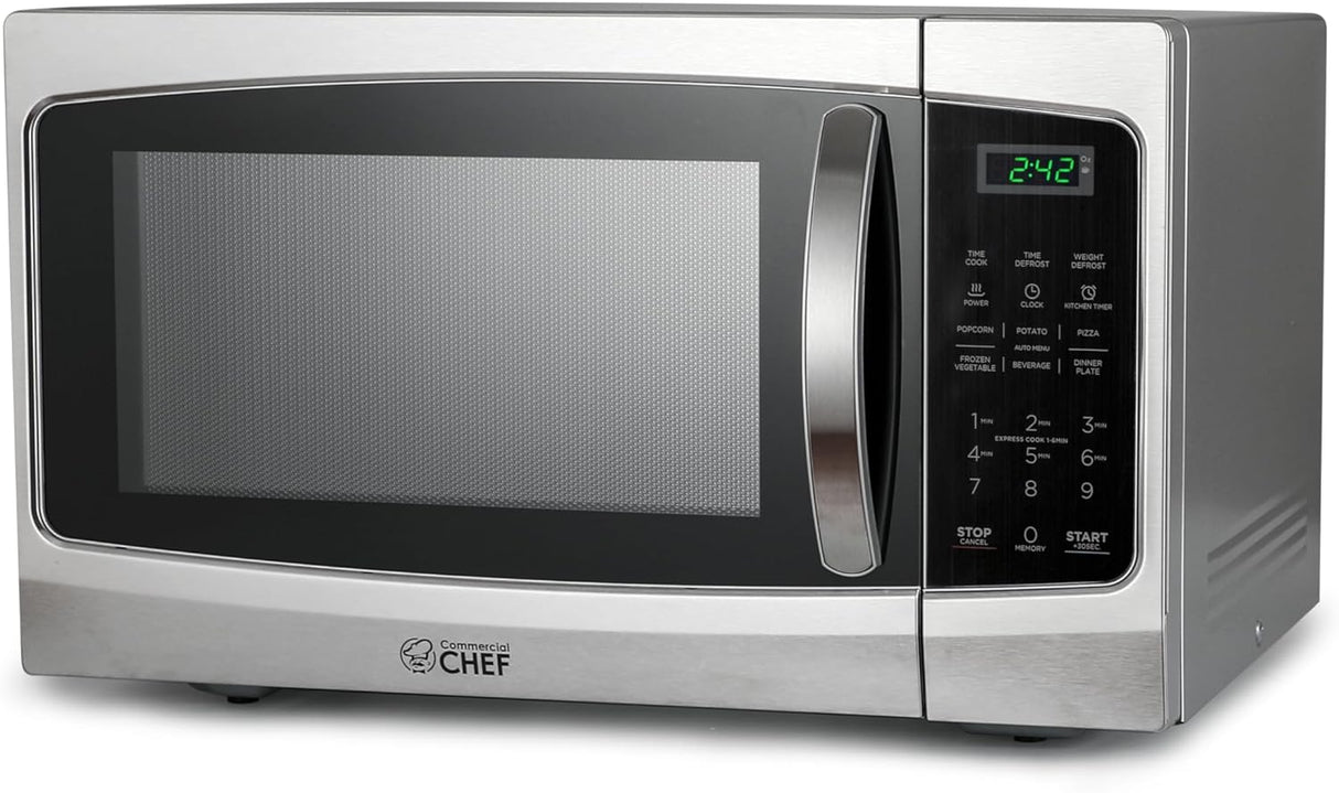 Horno Microondas Comercial Chef 1.3 Cu Ft 1000W con Timer