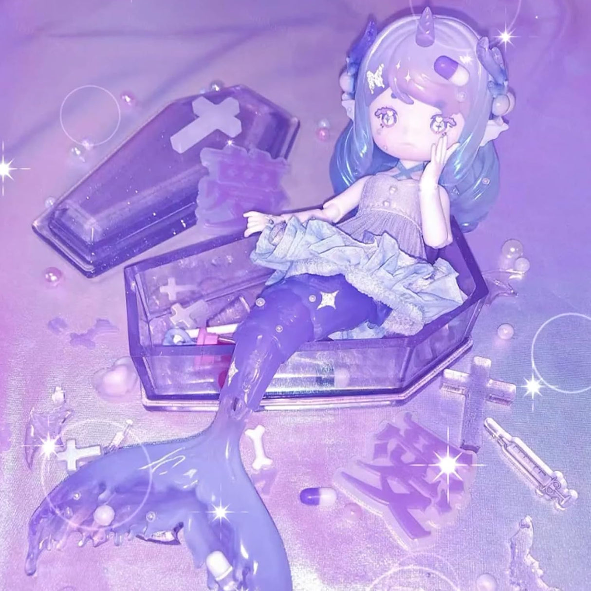 Muñeca BJD en caja sorpresa, Kawaii Penny, Sirena 1/12 coleccionable