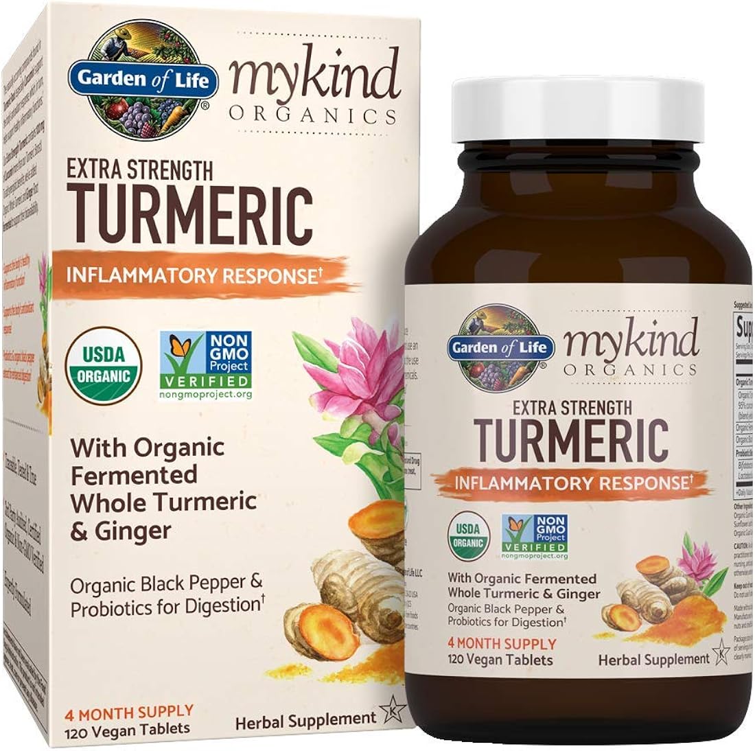 Suplemento Respuesta inflamatoria de cúrcuma 120 tab 100 mg