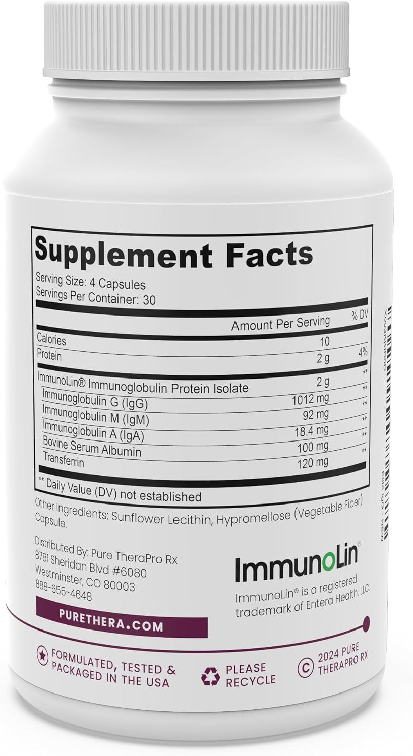 Suplemento Pure Therapro Rx de inmunoglobulina IgG Elite
