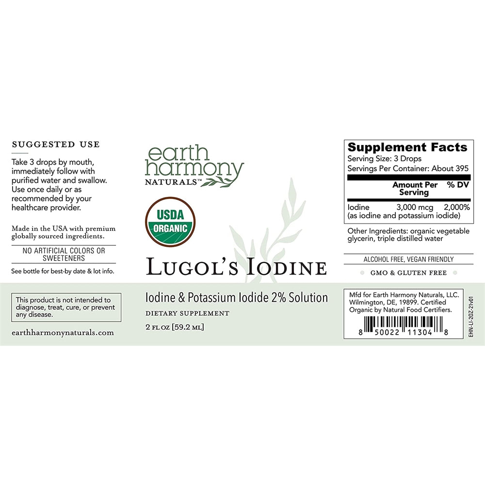 Suplementos Alimenticios Solución orgánica de yodo