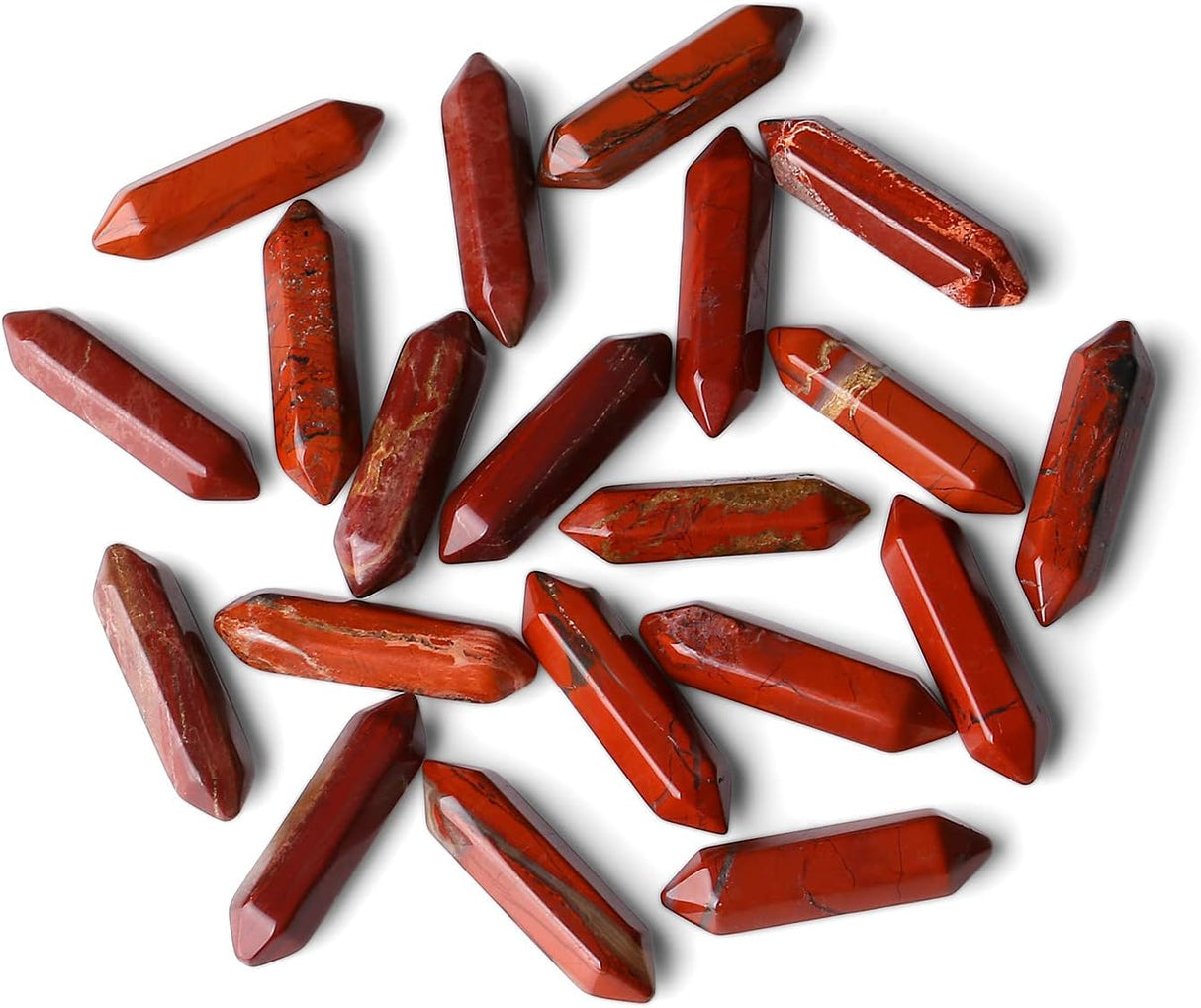 Varitas Mágicas de Cuarzo Jaspe para Meditación y Reiki