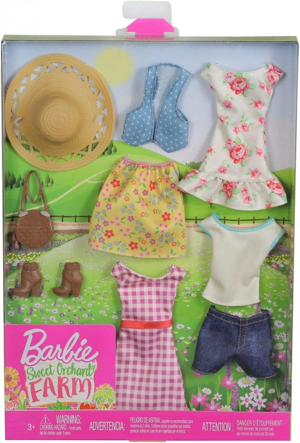 Conjunto de ropa y accesorios para Barbie, Gran Orchard Farm, Set