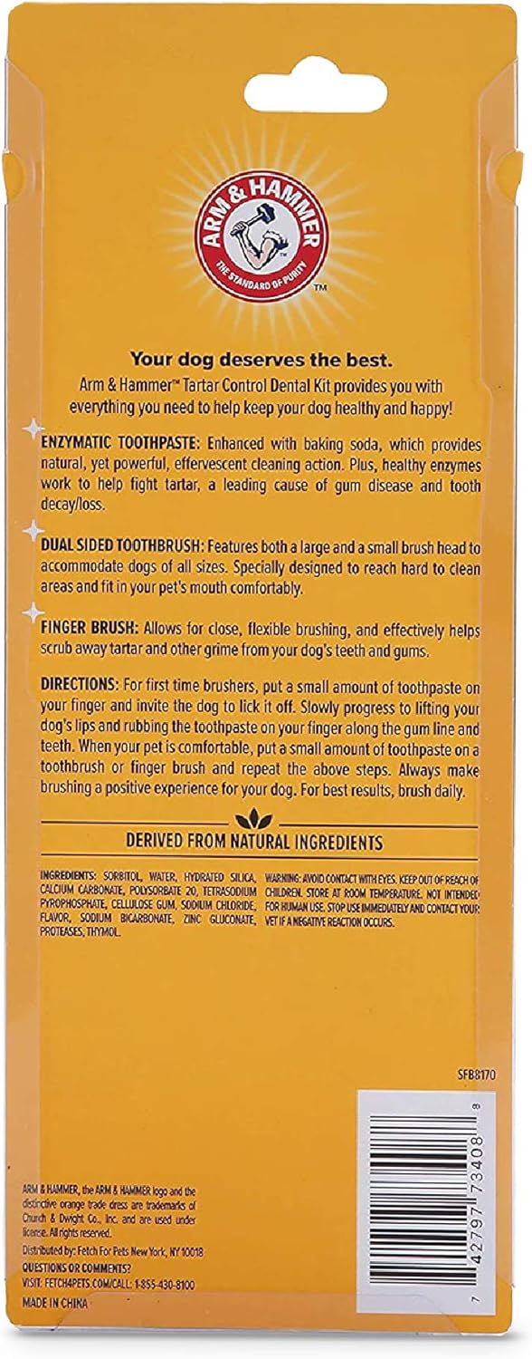 Kit de Control de Sarro para Perros Arm & Hammer, 3 piezas