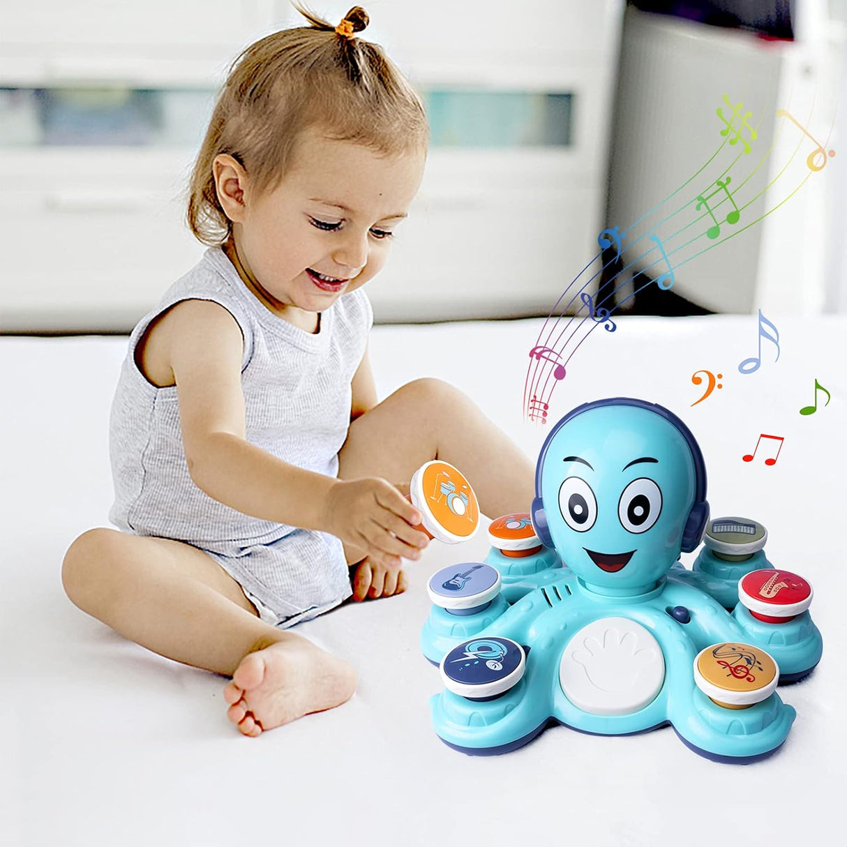 Juguete Musical Octopus, Aprendizaje para Niños, Educativo, Modelo 2023