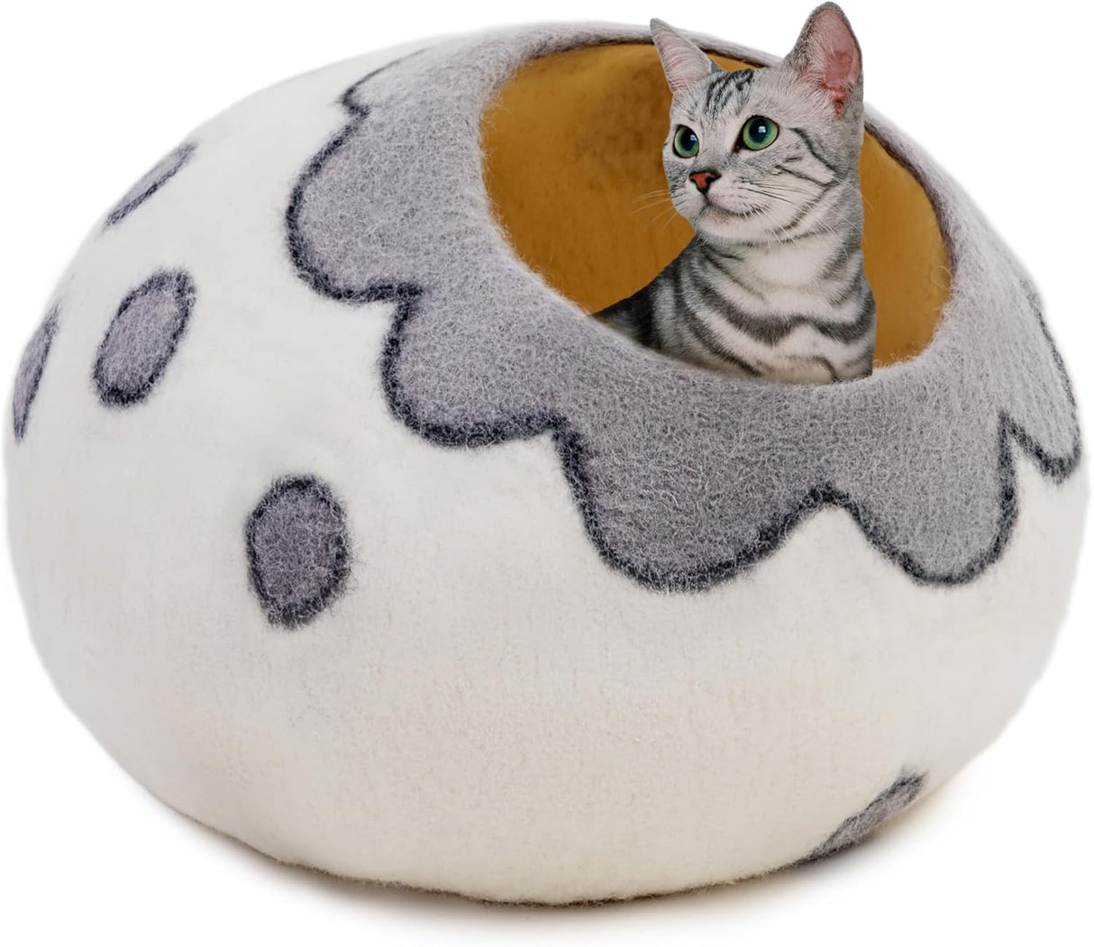 Cueva de Gato de Fieltro Premium Woolygon - 100% Lana Merino