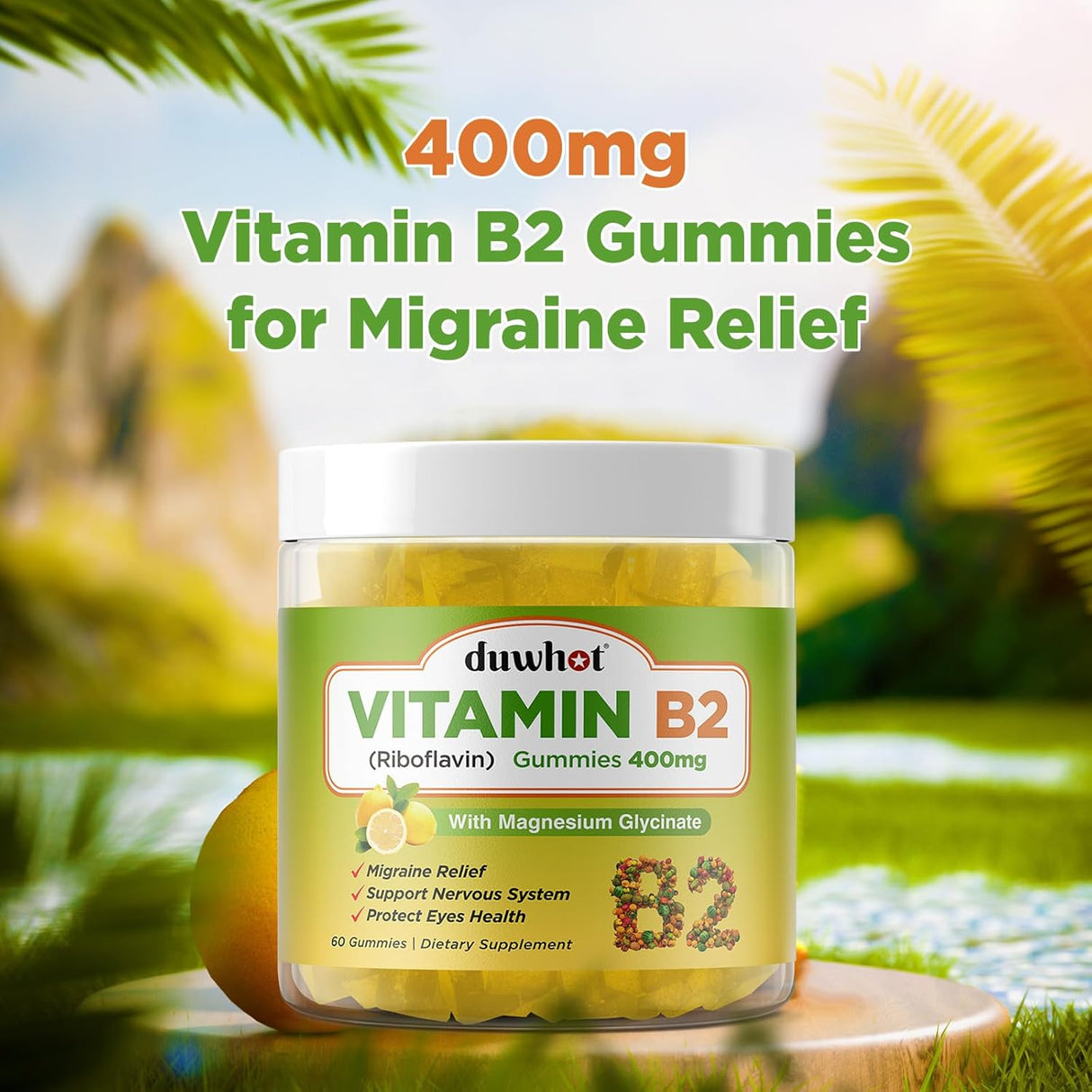 Gomitas de Vitamina B2 con Magnesio Migra Relief 60u