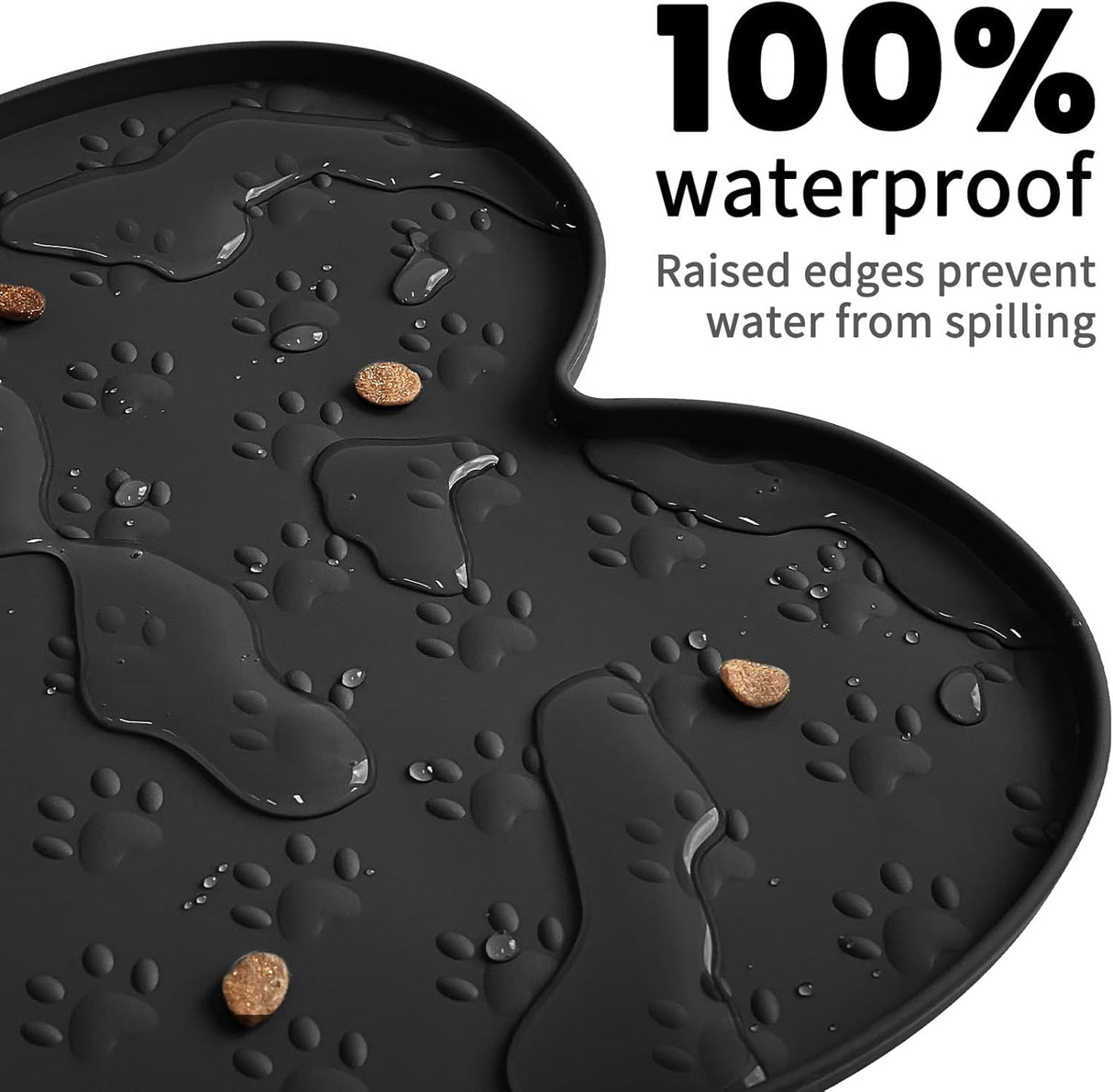 Alfombrilla Antideslizante para Comedero de Perros y Gatos