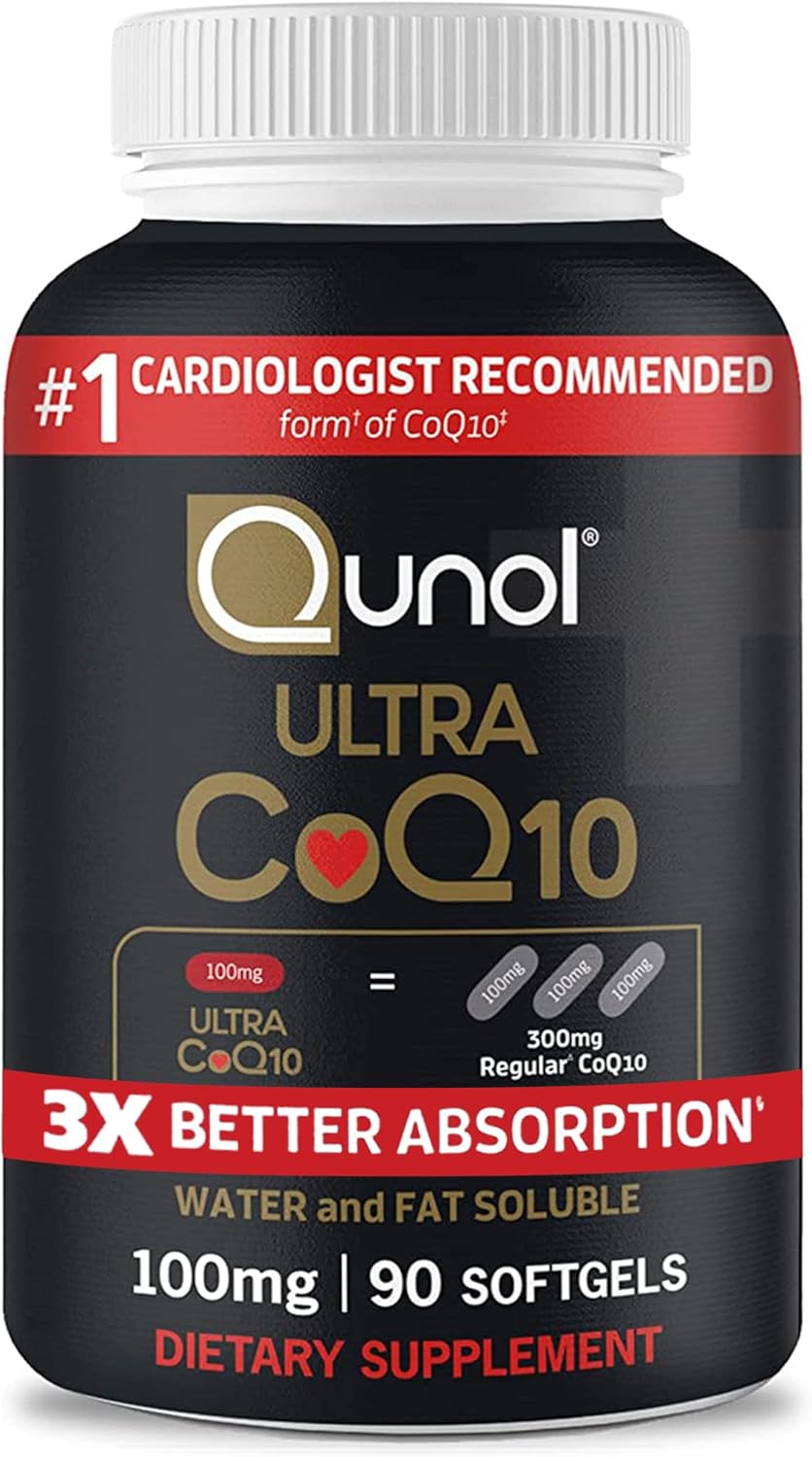 Suplemento Qunol Ultra CoQ10 100mg absorción antioxidante