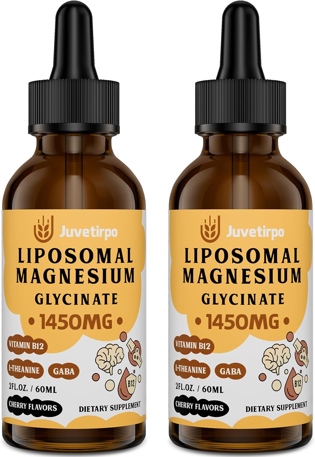 Suplemento Gotas líquidas de magnesio con sabor a cereza