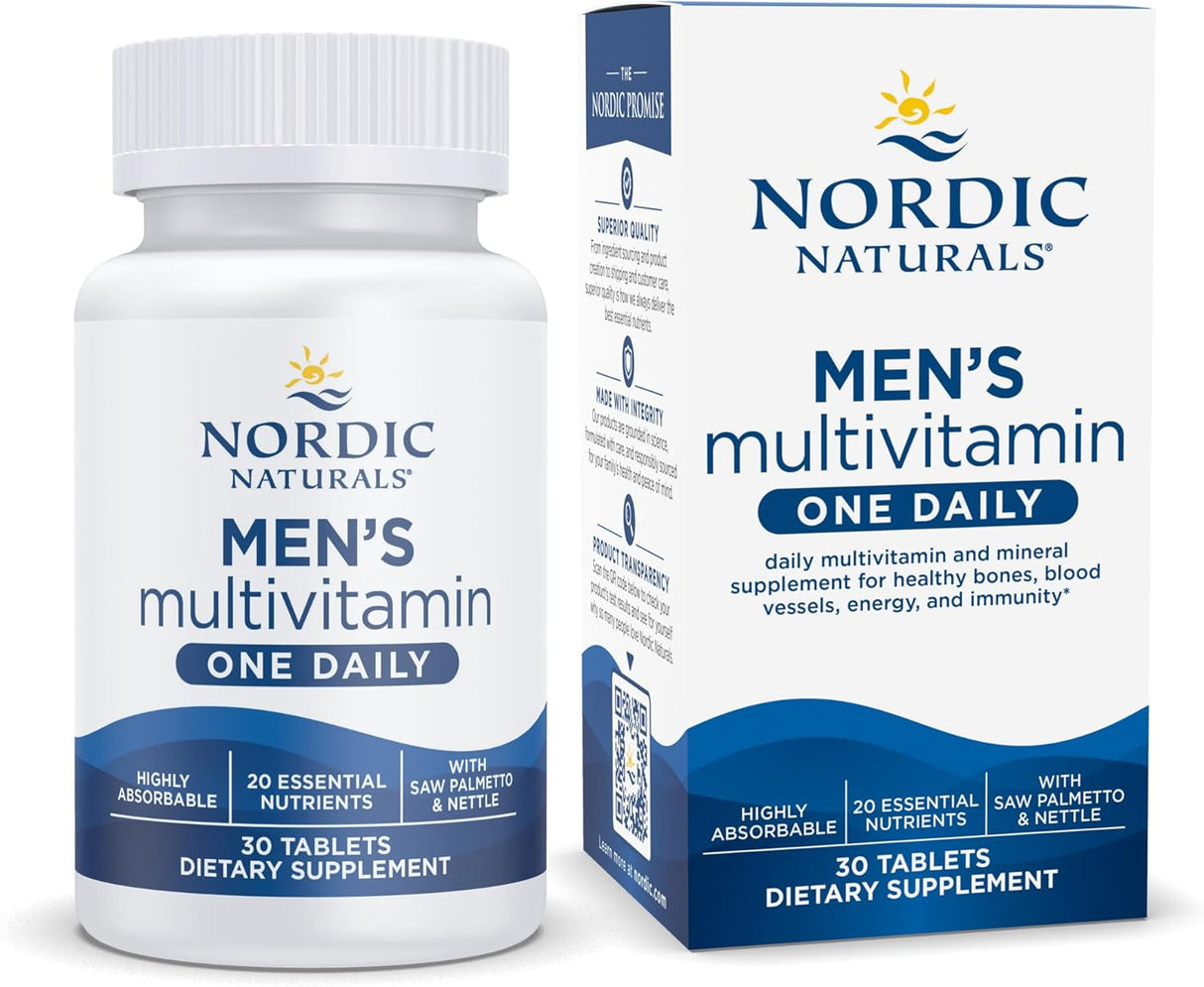 Multivitamina Diaria Hombre Nordic Naturals - 20 Nutrientes