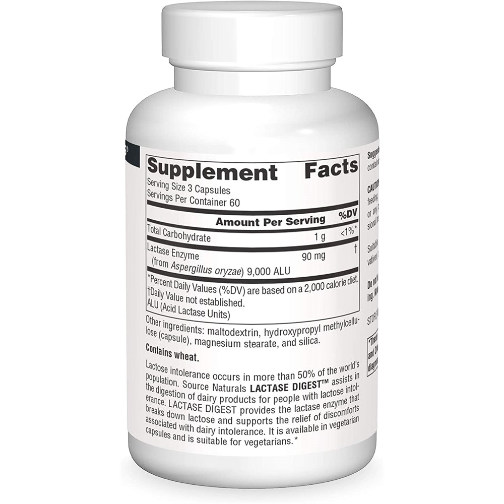 Suplementos Alimenticios Digestión de lactasa