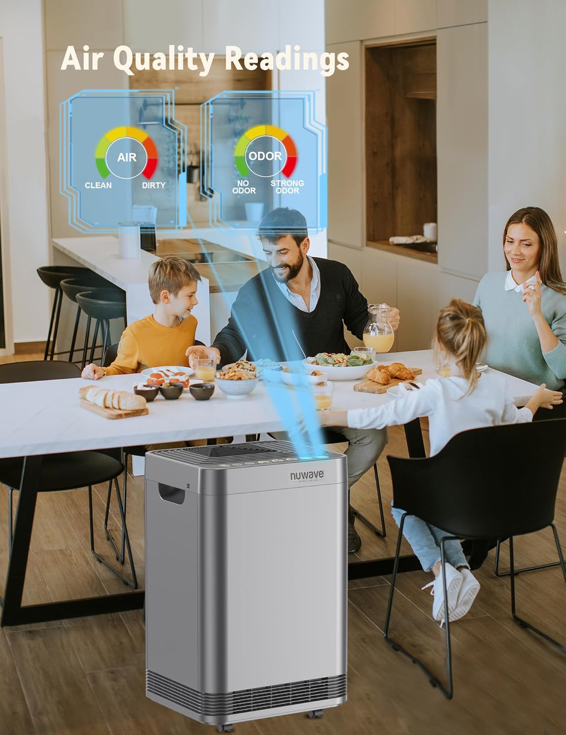 Purificador de aire inteligente filtro de 5 etapas Nuwave