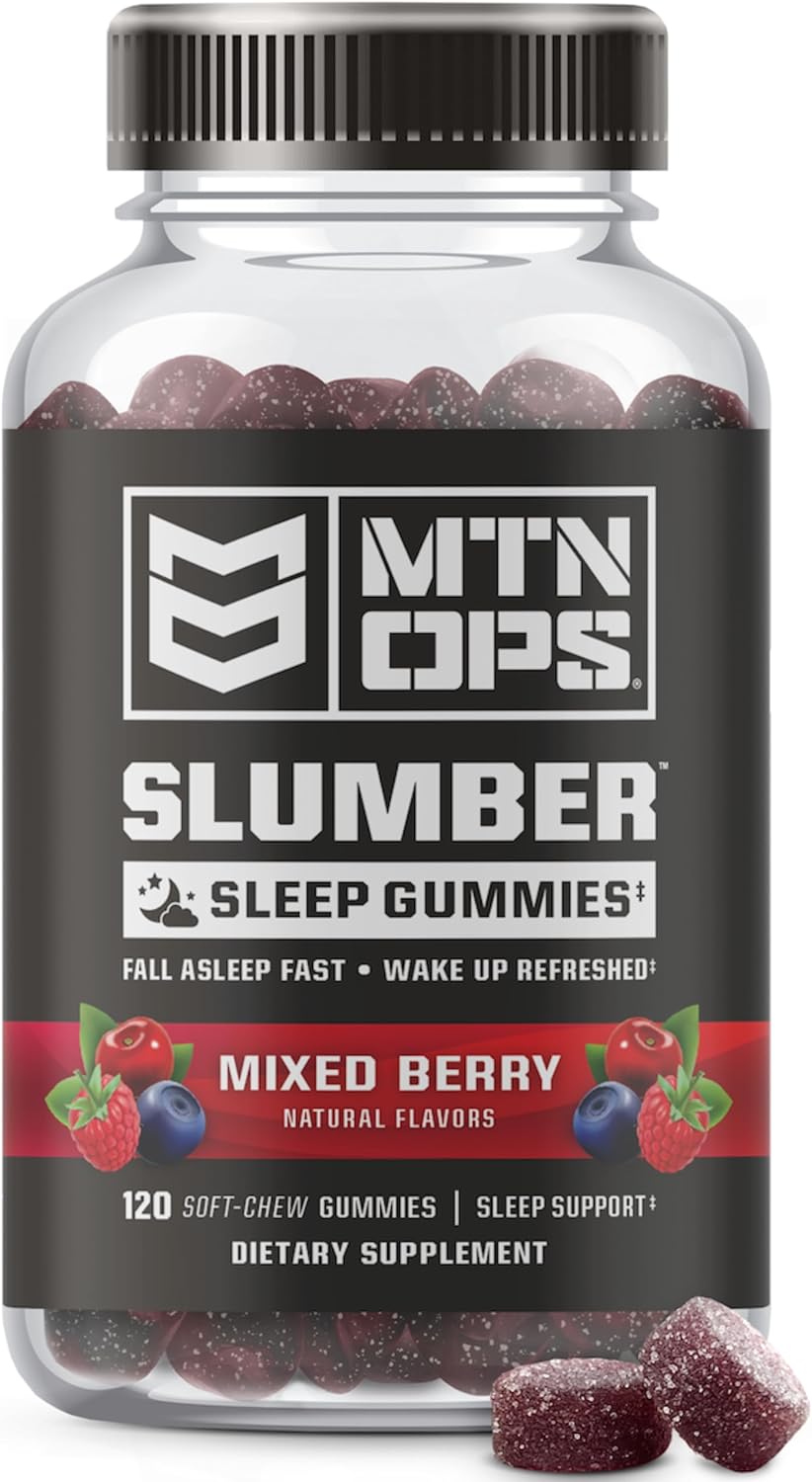 Suplemento Slumber Gummies Sleep Aid 120 gomita cereza ácida