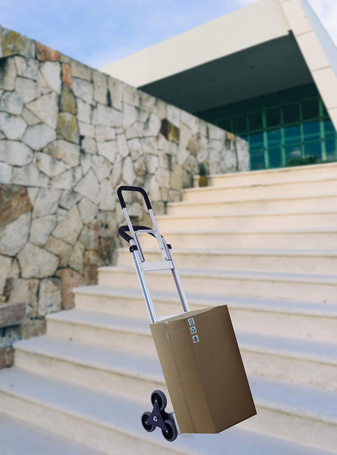 Carretilla de Aluminio para Escaleras 550 LBS 60 Escalador