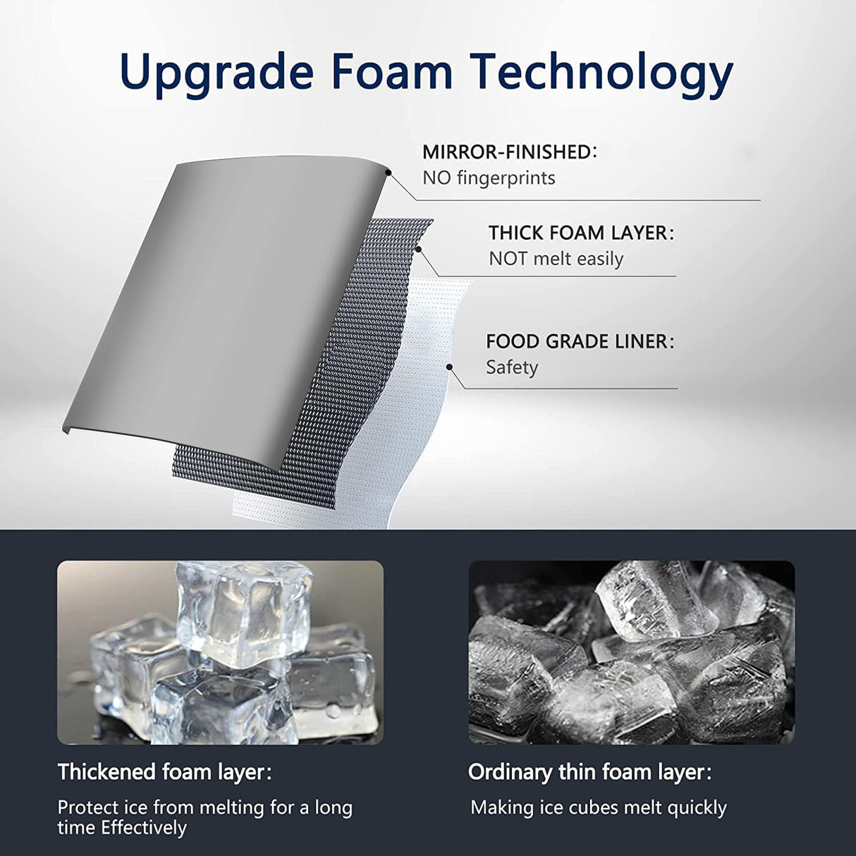 Máquina de Hielo COWSAR, 26.5lbs/24Hrs, Auto-Limpieza, Modelo: 9B