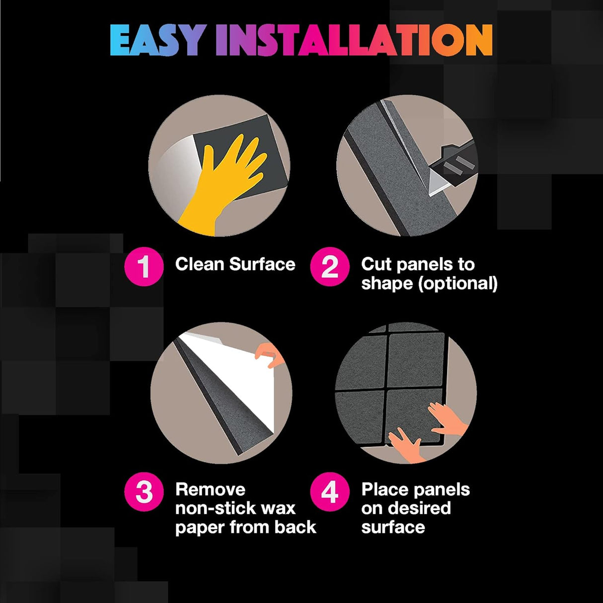 Paneles Acústicos Hexagonales Sonic, 14x12x0.4, Aislamiento