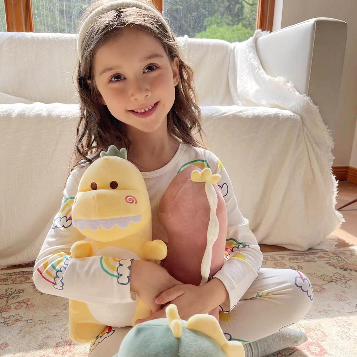 Lindo peluche de dinosaurio super suave para niños