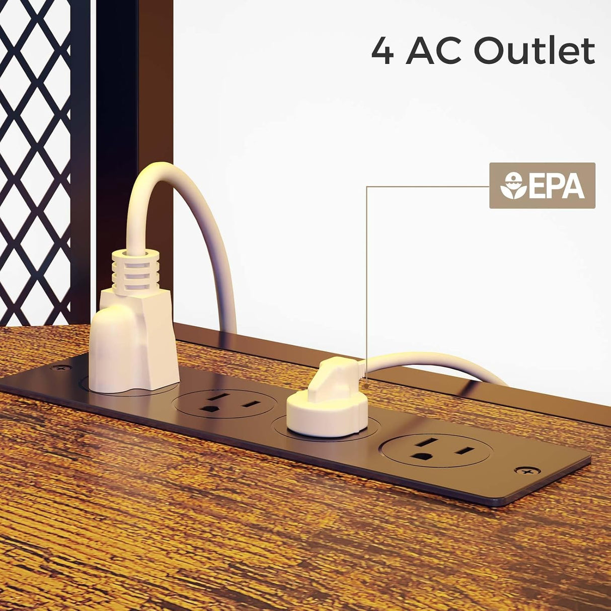 Soporte de TV Rolanstar con Montaje y Salida de Poder, Ajustable