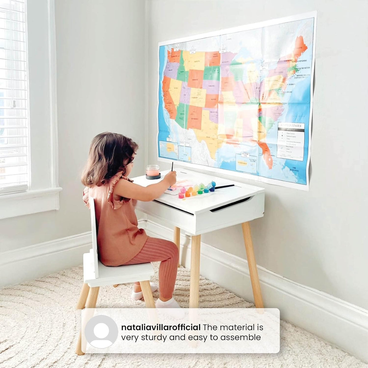 Escritorio y silla elevadora para niños pequeños y más