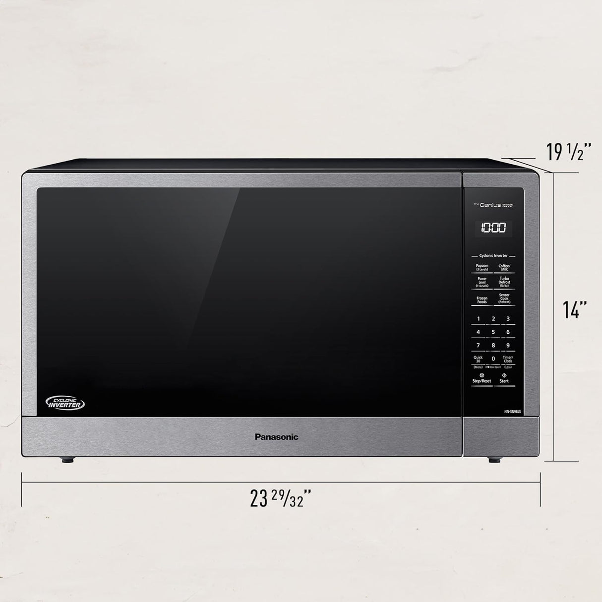 Horno Microondas Panasonic 2.2 cft, Acero Inoxidable, NN-SN98JS