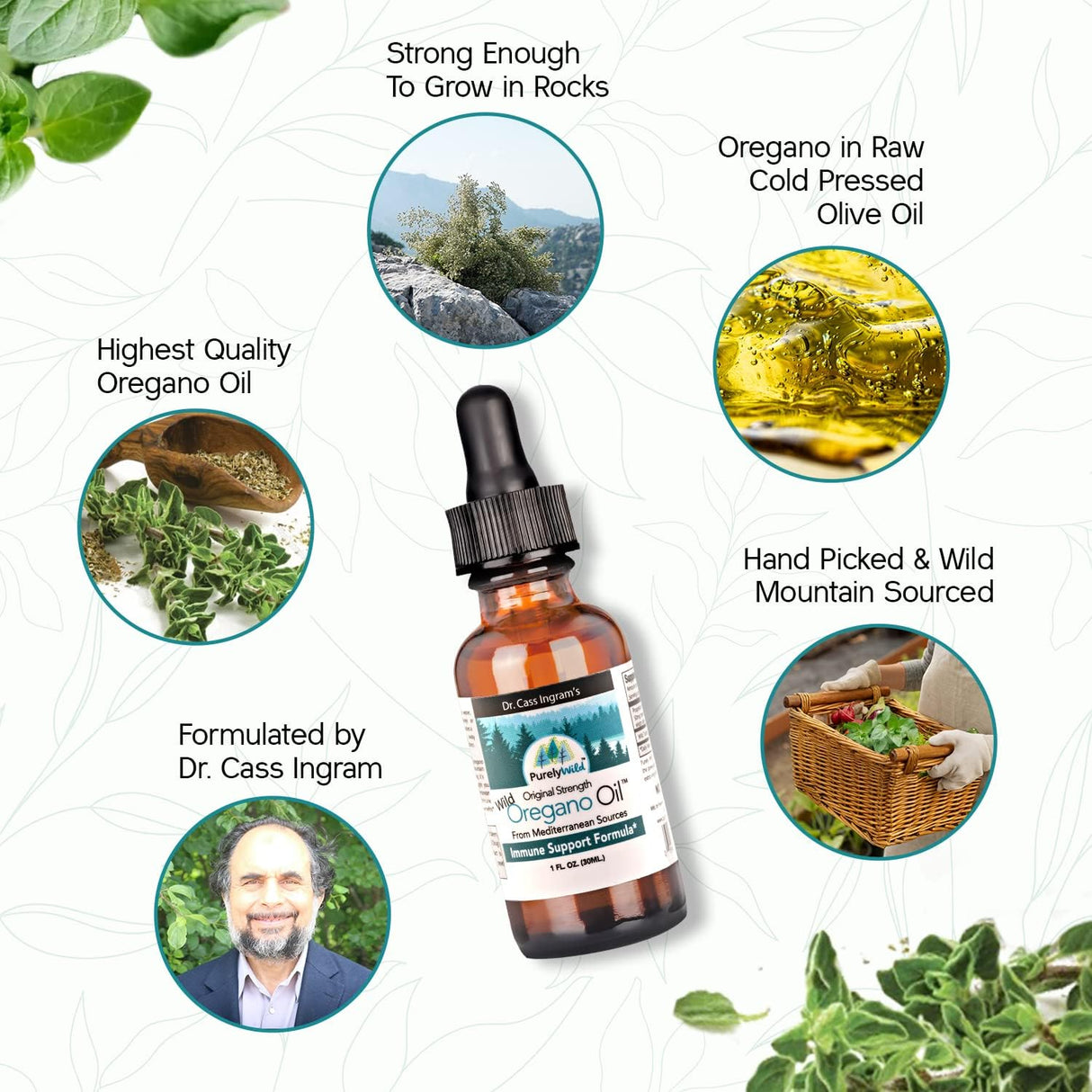 Aceite de Orégano Salvaje Mediterráneo - Apoyo Inmune Original