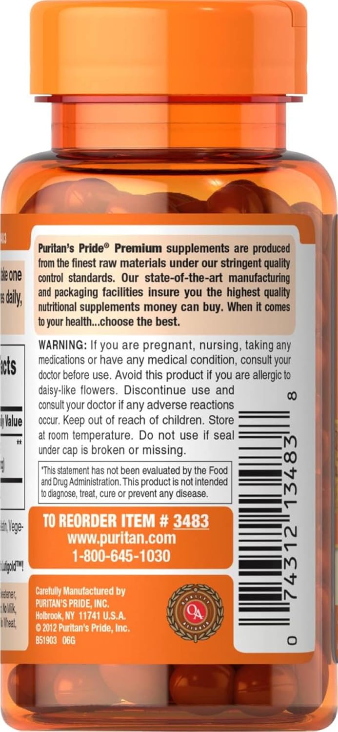 Suplemento Pride Luteína de 6 mg con zeaxantina 200 und