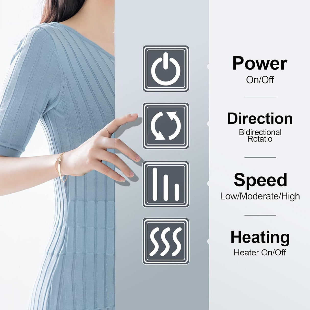 Masajeador de Espalda y Cuello con Calor, Alivio de Dolor