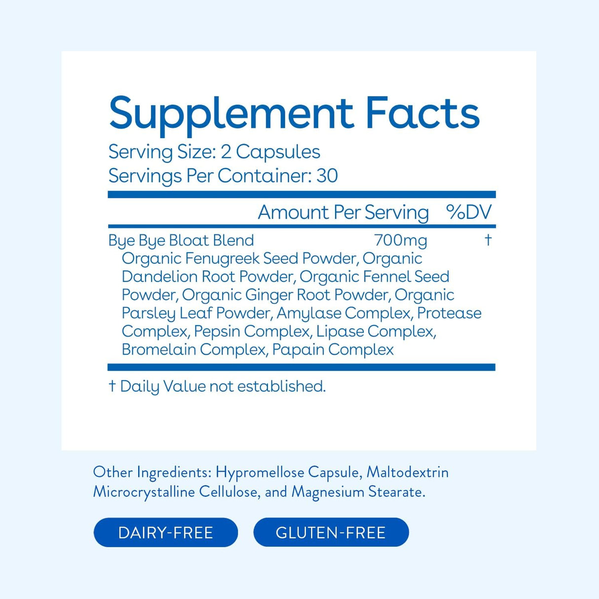 Suplementos Alimenticios Adiós a la hinchazón