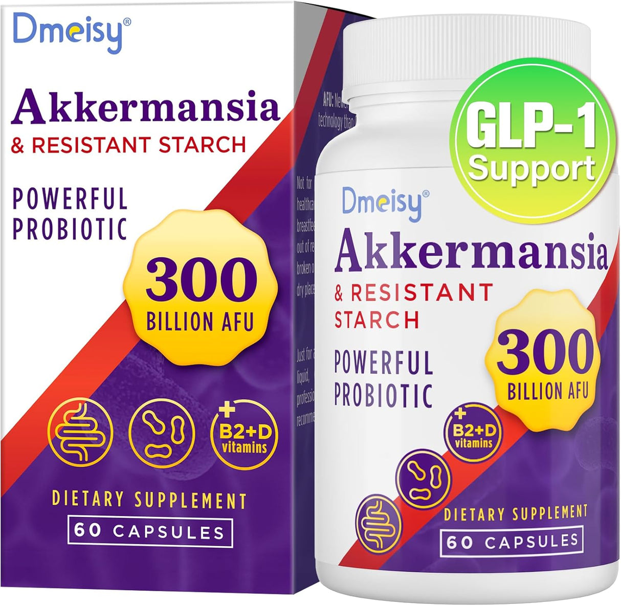 Suplemento GLP-1 con 300 Mil Millard AFU de Akkermansia Muciniphila