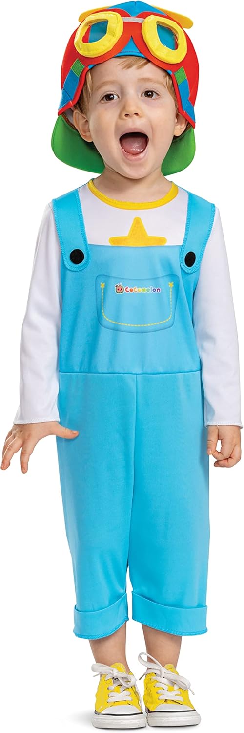 Disfraz Tom Tom Cocomelon para Niños, Talla 3T-4T