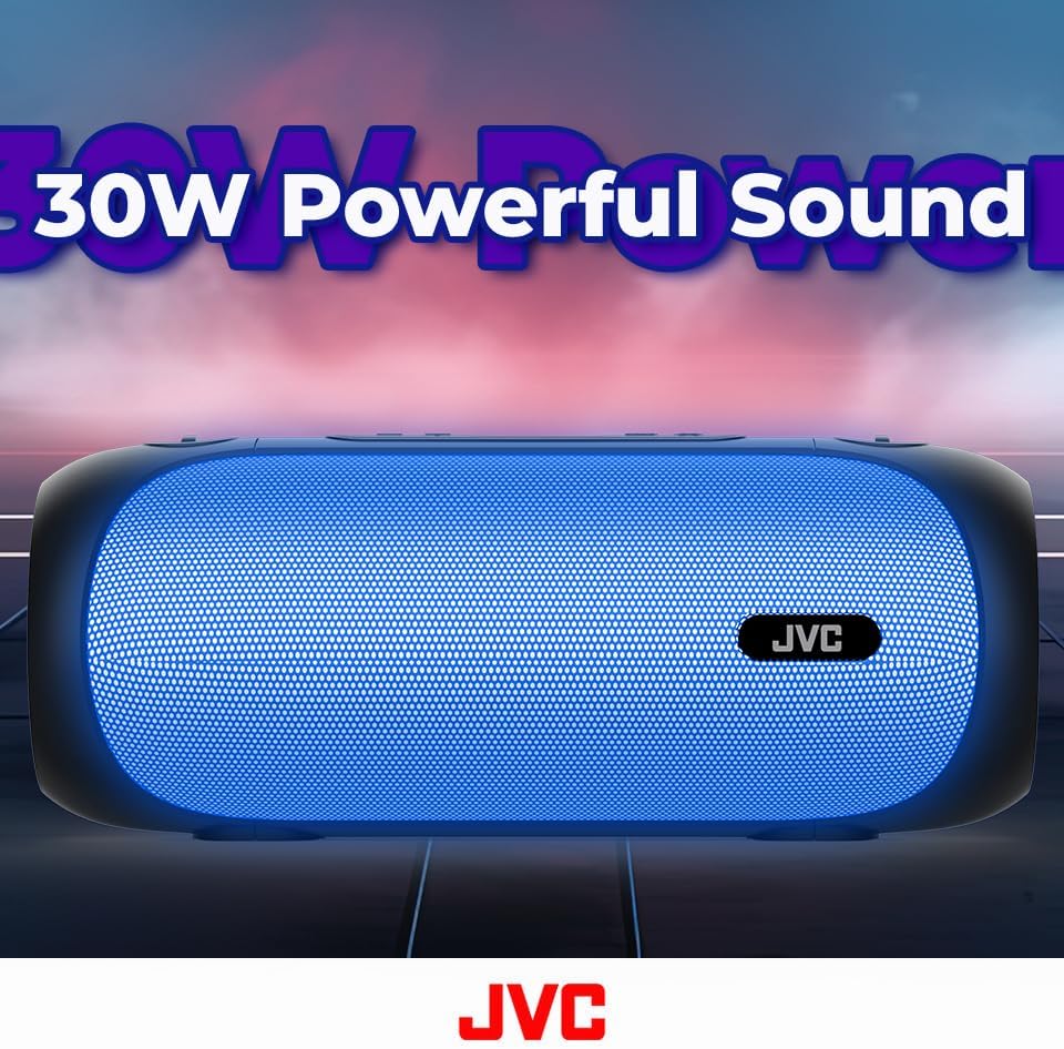 Altavoz Inalámbrico JVC 30W, Bluetooth 5.0, 6h Batería - SPPA7BTB