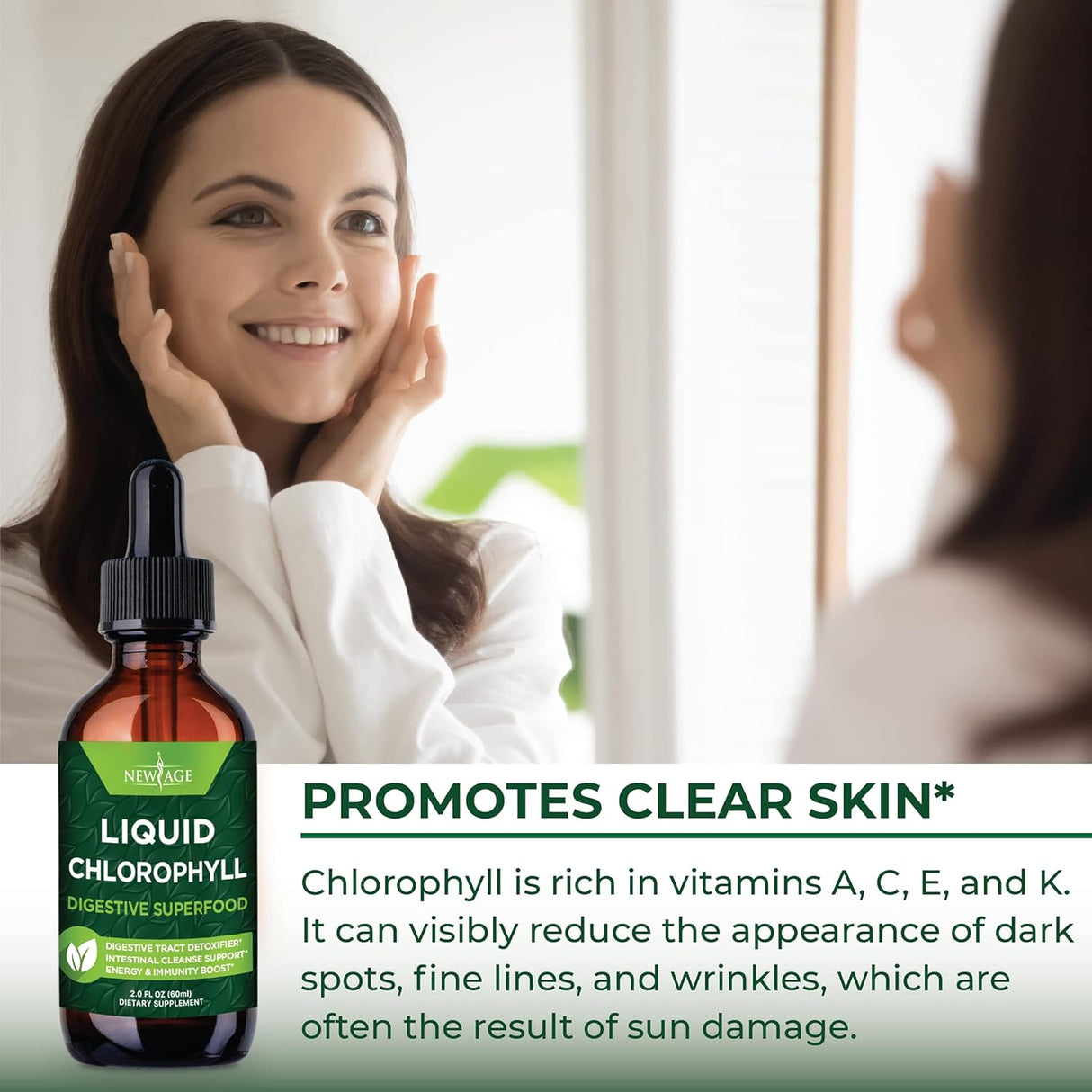 Suplementos Alimenticios Gotas líquidas de clorofila 60ml