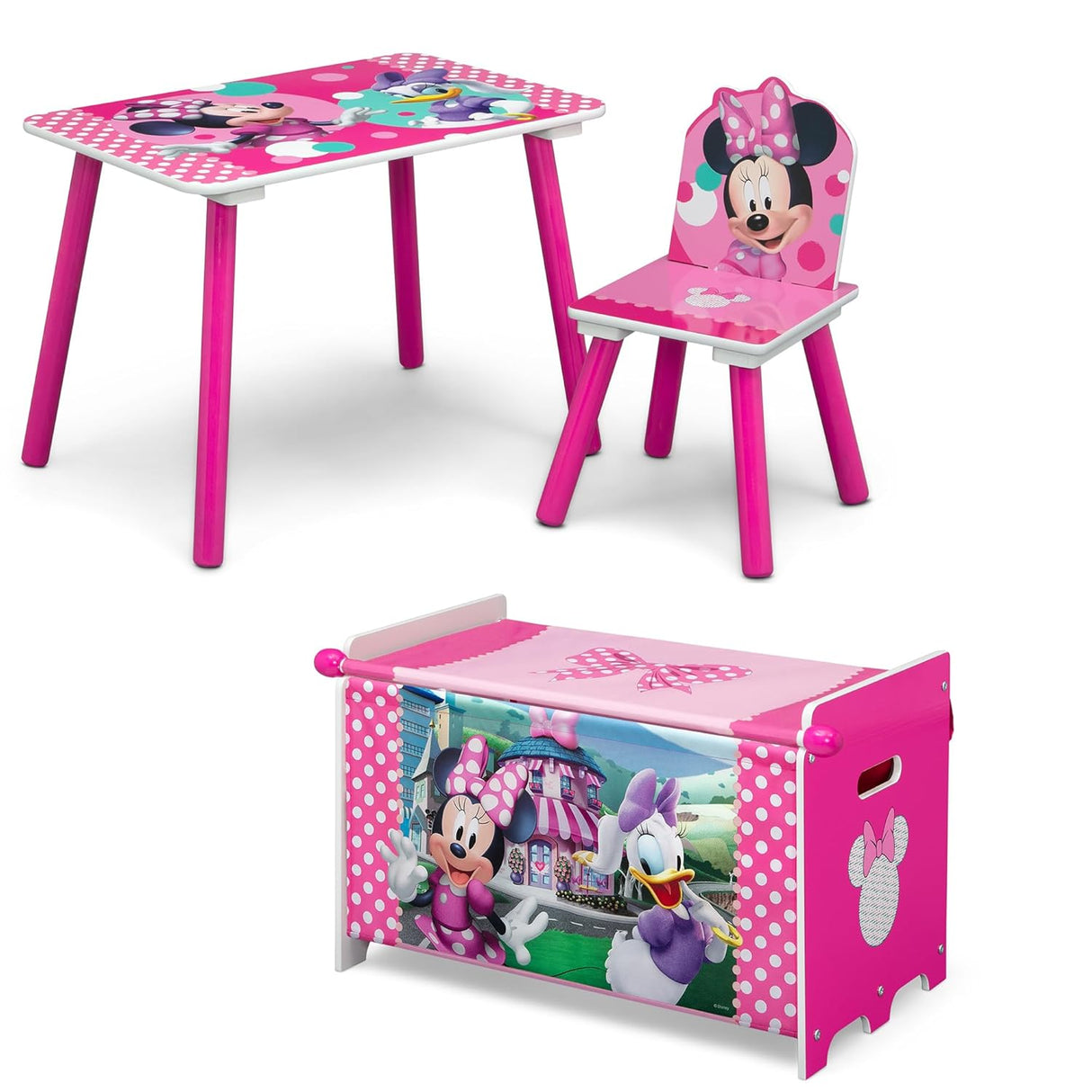 Juego de mesa 3 piezas de Disney Minnie Mouse para niños