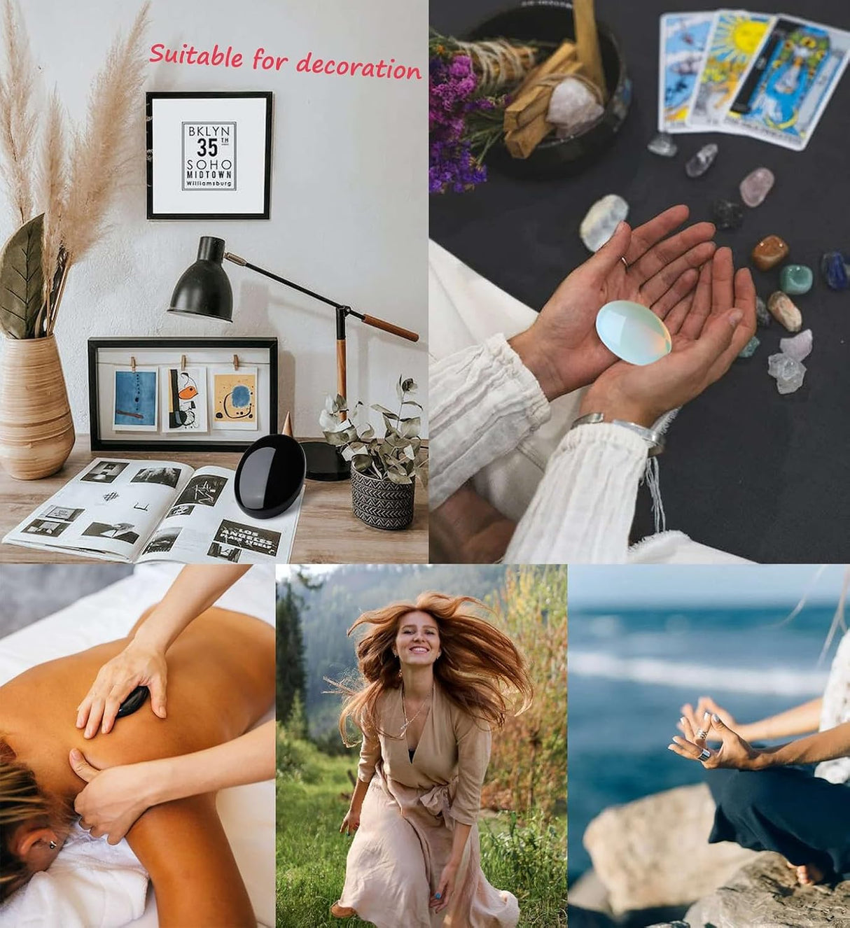 Piedra de Palma Obsidiana 2.4" - Cristales de Sanación 1PC