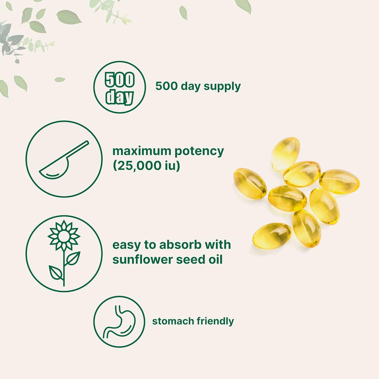 Suplementos Alimenticios Vitamina A de máxima resistencia