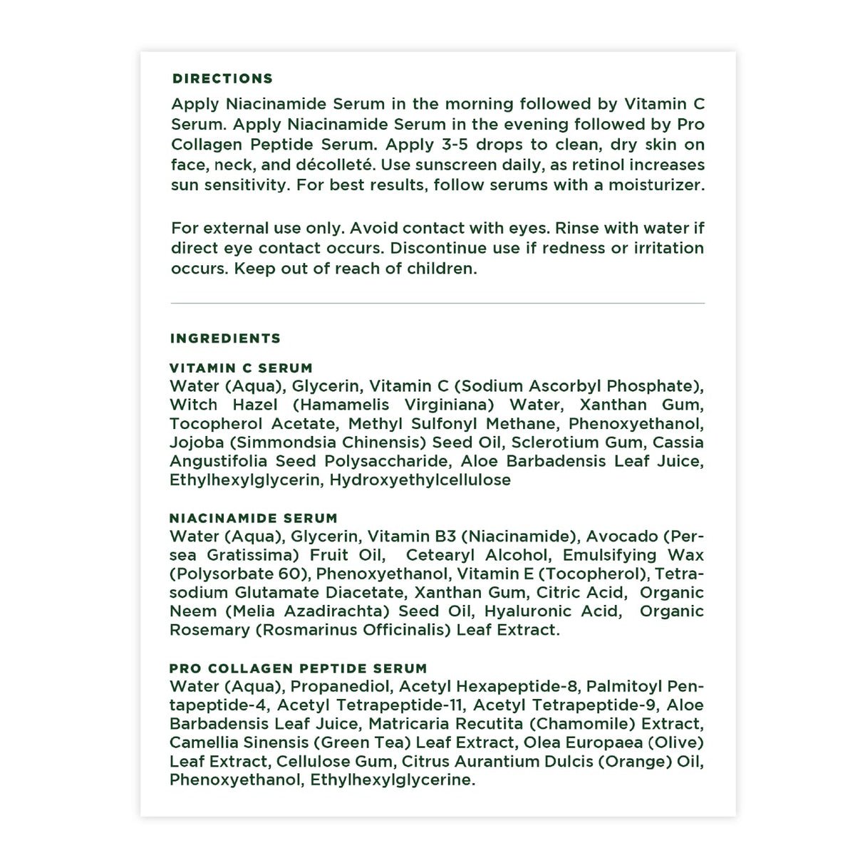 Suero de hidratación completo con suero de vitamina C