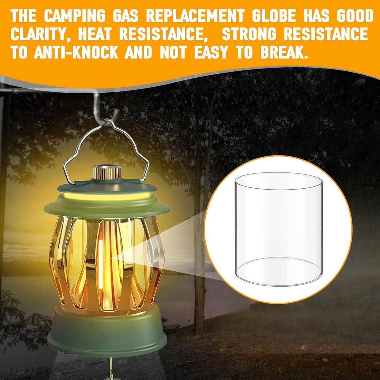 Repuesto de Cristal para Linterna Coleman 288, Accesorios Camping