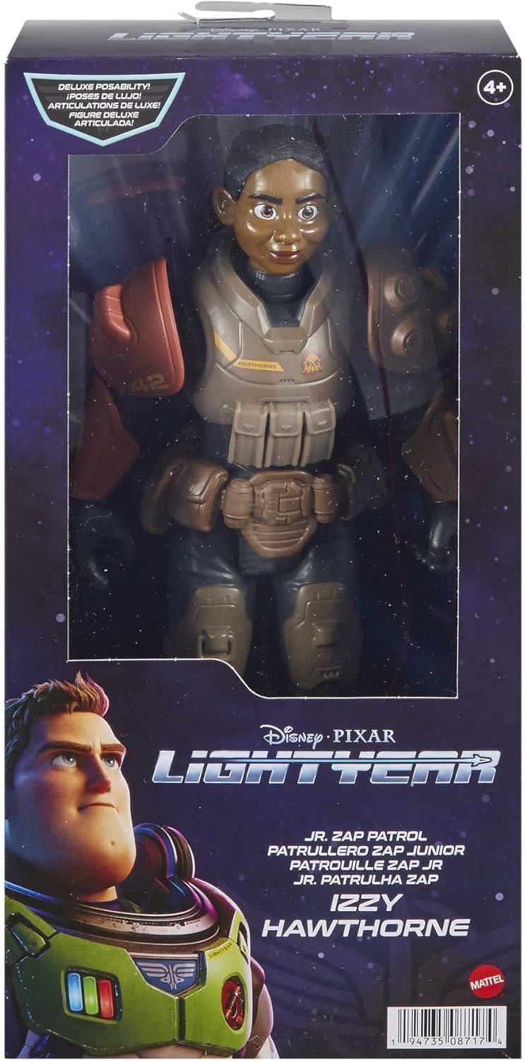 Figura de acción Lightyear, Mattel, 14 puntos de movimiento, Izzy Hawthorne
