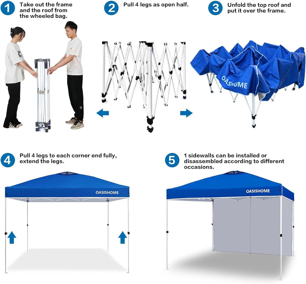 Tienda de campaña portátil para exteriores, 10 x 10 pies