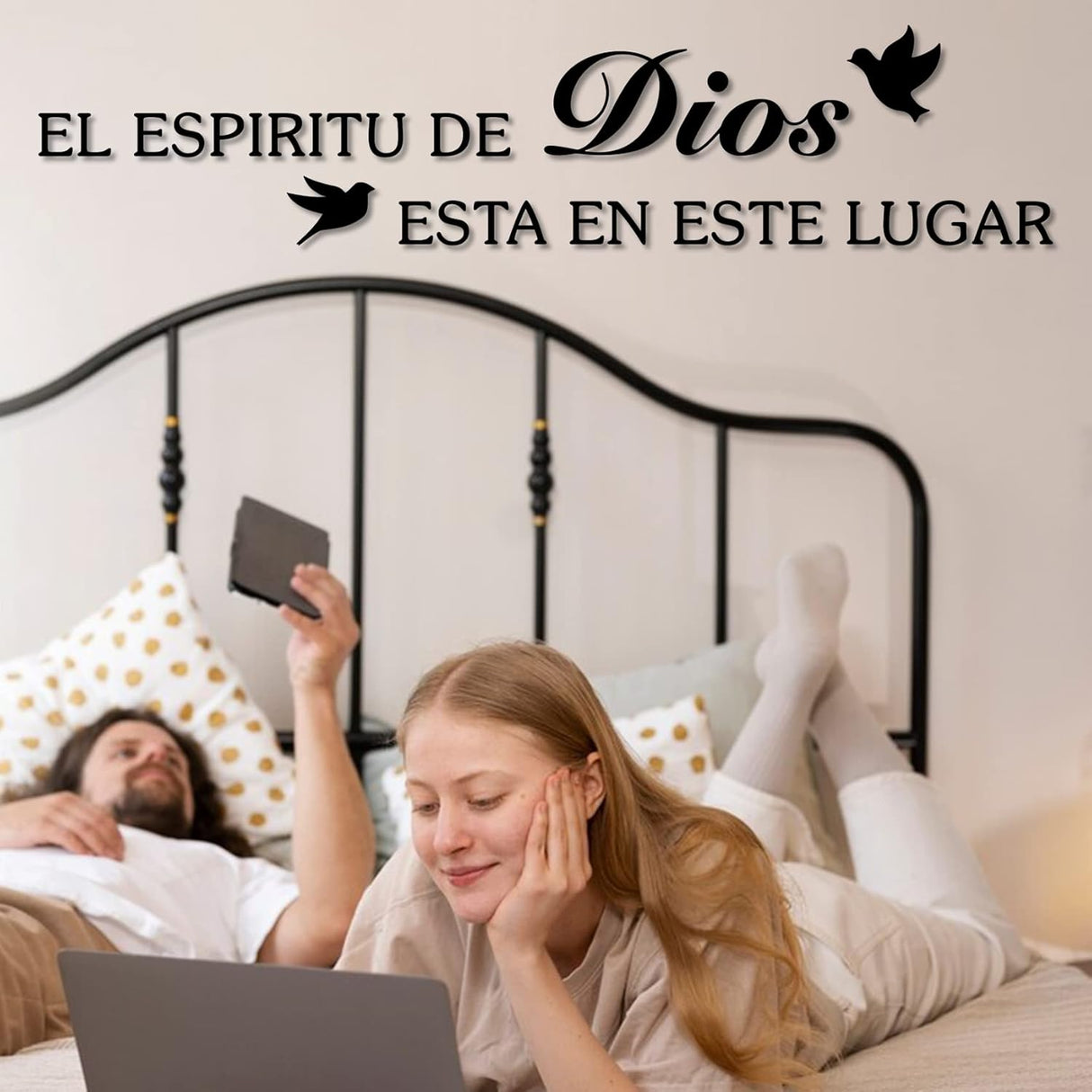 Vinilo Decorativo Espiritual, El Espíritu de Dios, 36x7.9