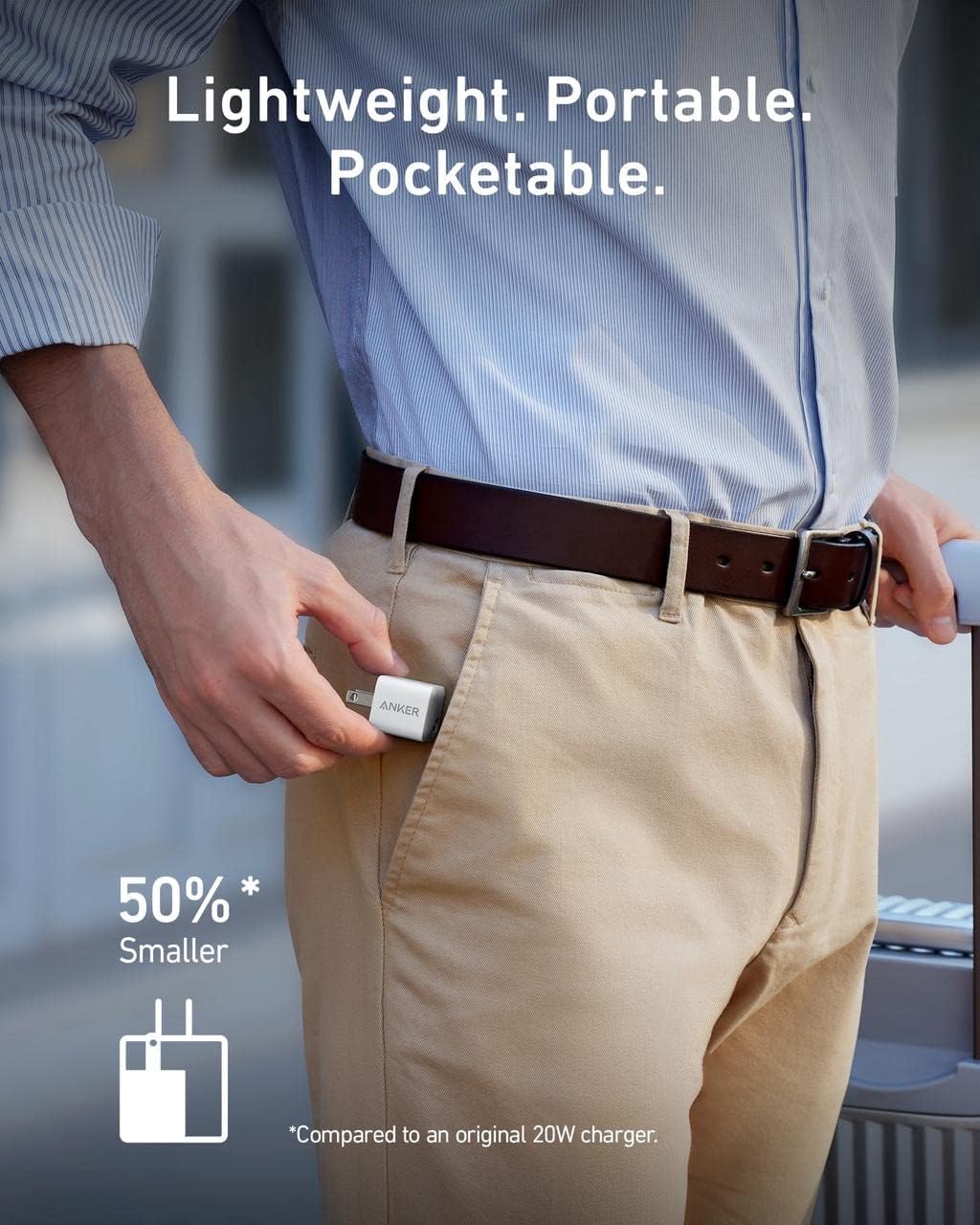 Bloque de cargador USB C de 20 W USB C a Lightning de 6 pies