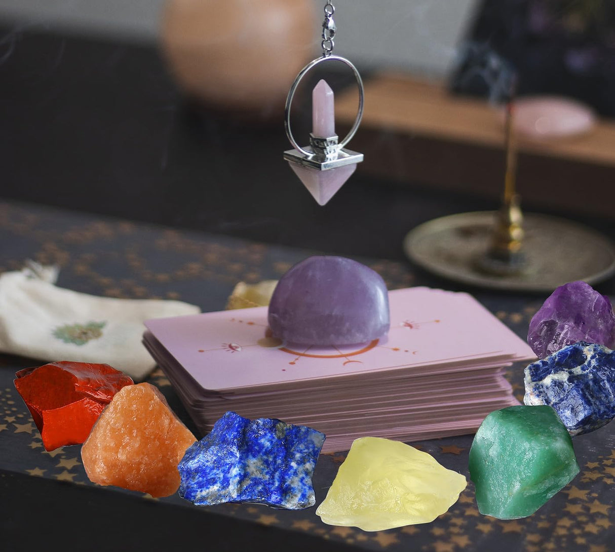 Cristales de Citrino Natural en Bruto - Rocas para Decoración