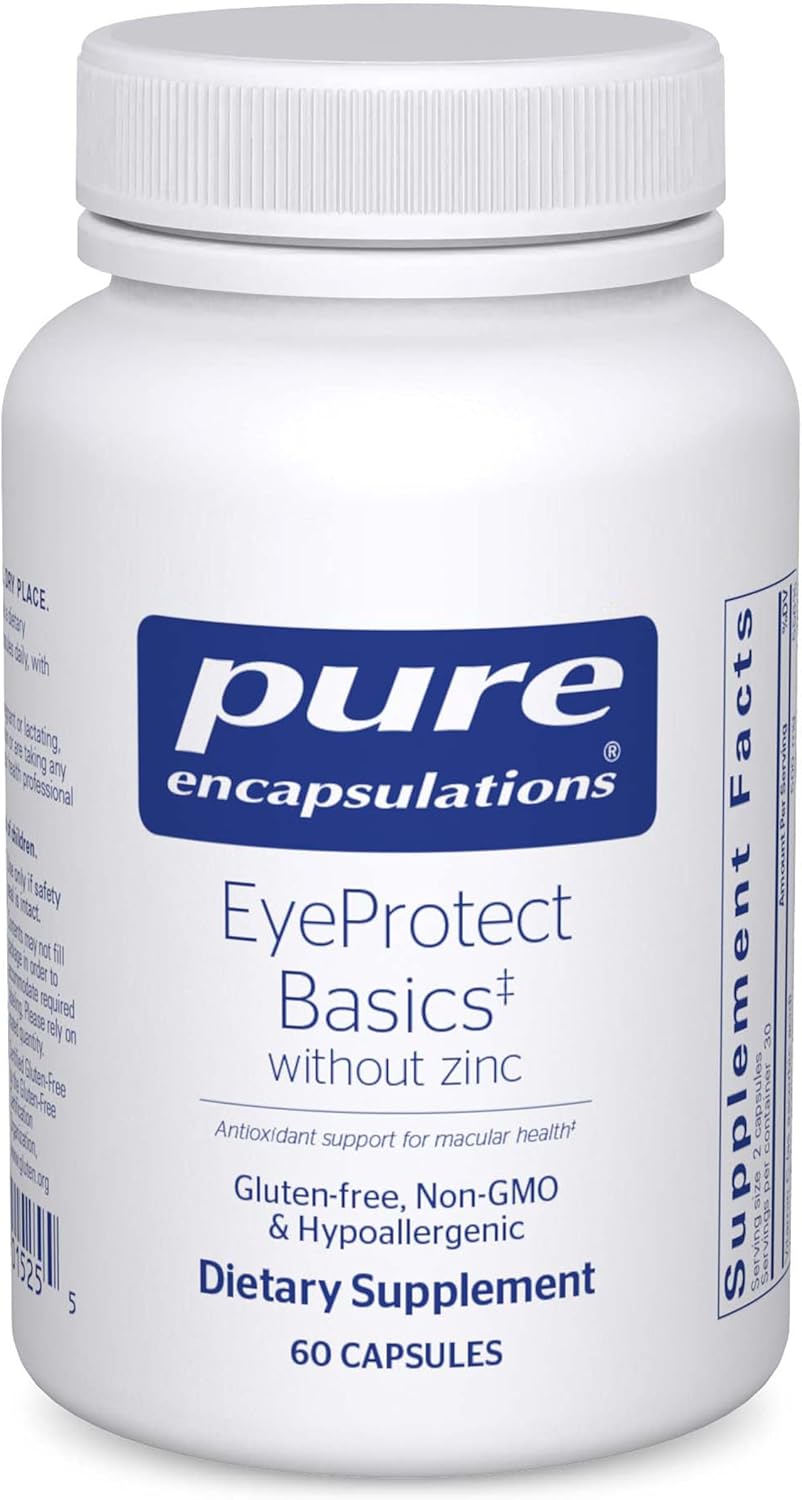 Suplemento Pure Encapsulations EyeProtect Basics sin zinc
