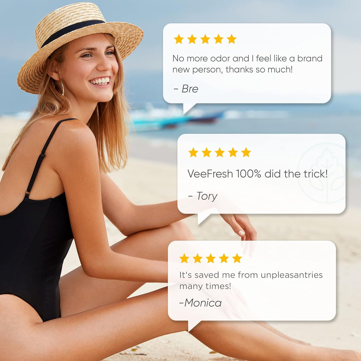 VeeFresh - Supositorios vaginales de ácido bórico VeeCleanse