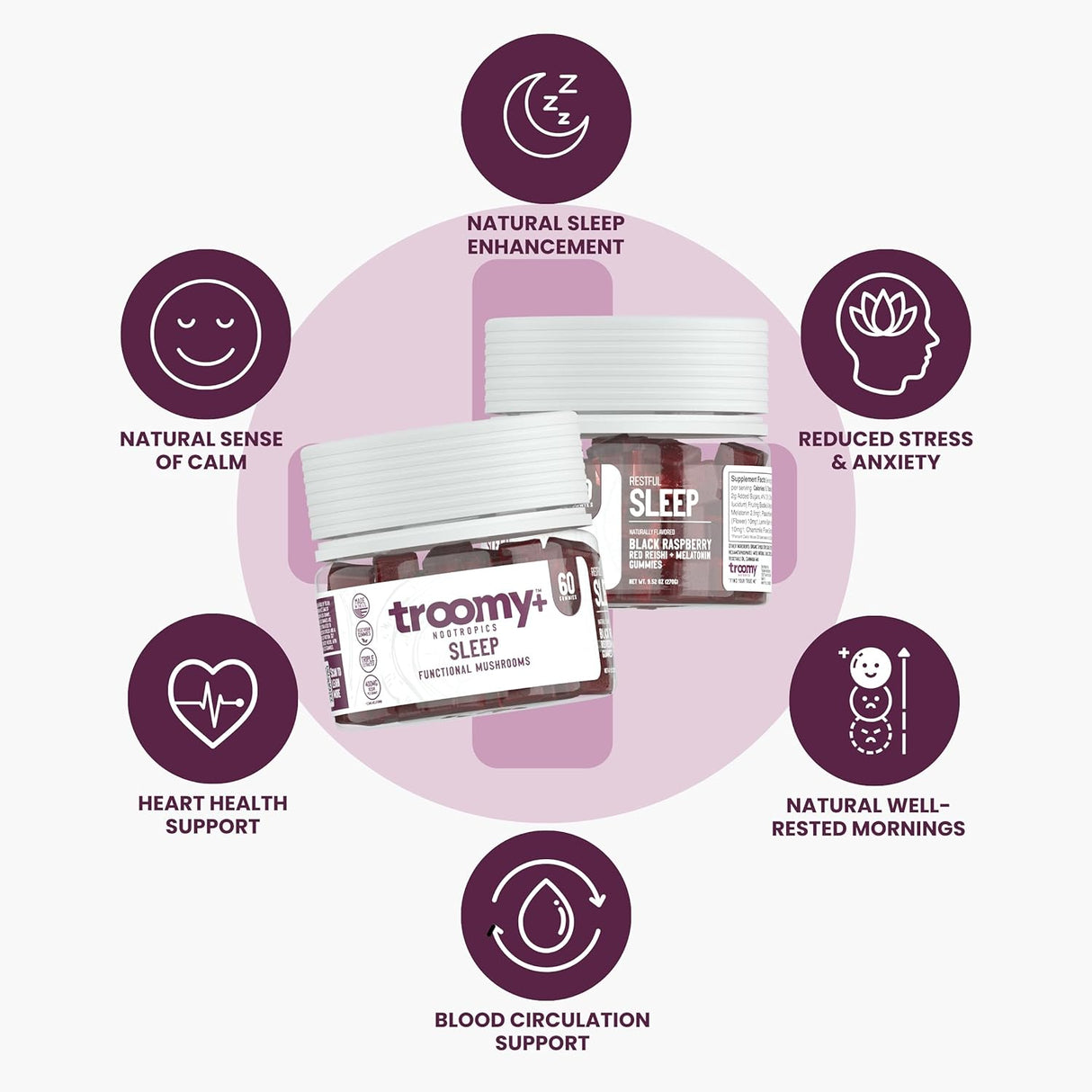 Tspacious Sleep Reishi - Gomitas de sueño reparador