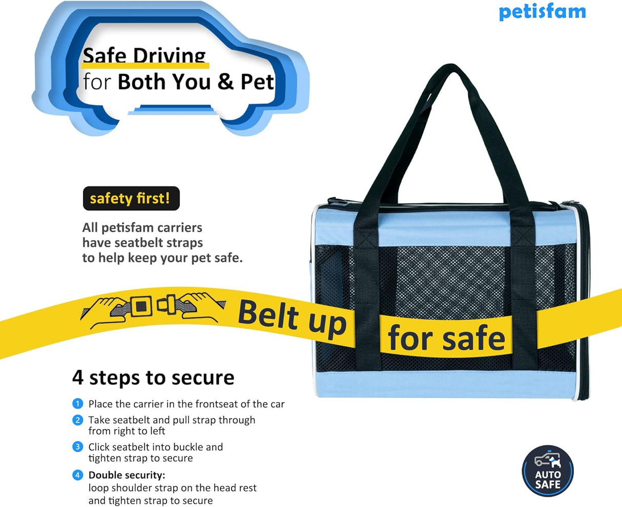 Transportadora Petisfam para Gatos y Perros Pequeños, Fácil uso