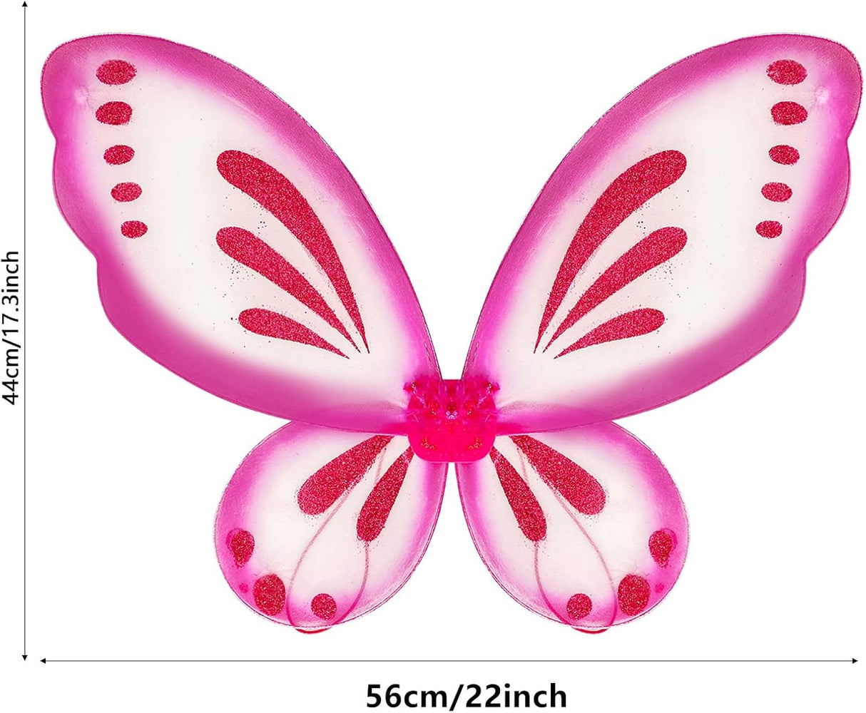 Disfraces de Alas de hada de mariposa alas de ángel rosada