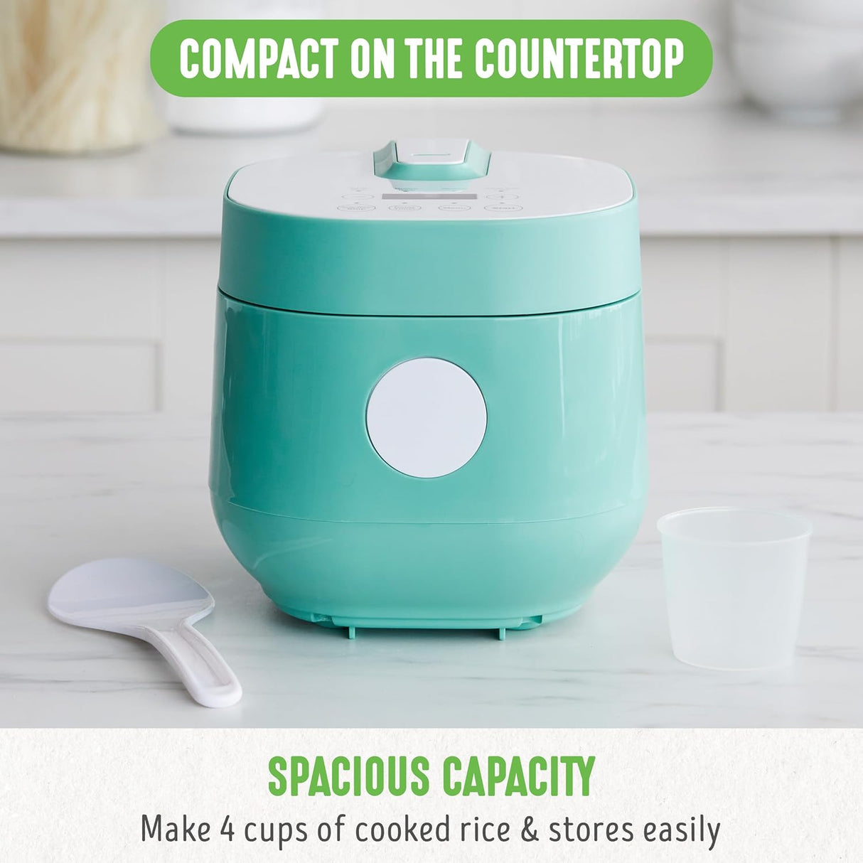 Arrocera Digital GreenLife 4 Tazas, Cerámica, Auto Presets